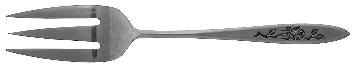 Charmante (Stainless) Medium Solid Cold Meat Serving Fork by National Stainless-1