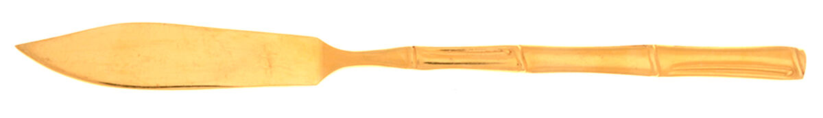 Escapade (Gold Electroplate) Flat Handle Master Butter Knife by National Stainless-1