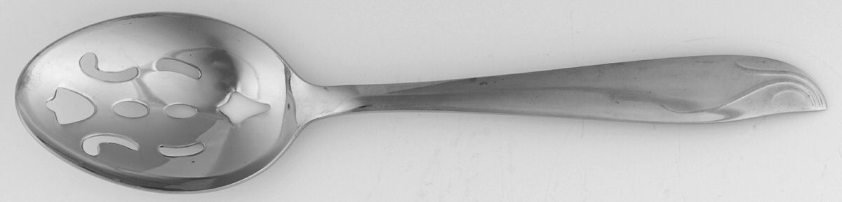 Finale (Stainless) Pierced Tablespoon (Serving Spoon) by National Stainless-1