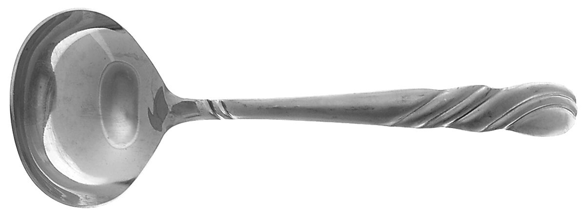 French Twist (Stainless) Solid Gravy Ladle by National Stainless-1