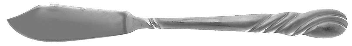 French Twist (Stainless) Flat Handle Master Butter Knife by National Stainless-1