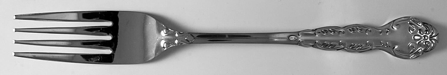 Golden Nancy (Gold Electroplate 1flw) Fork by National Stainless-1