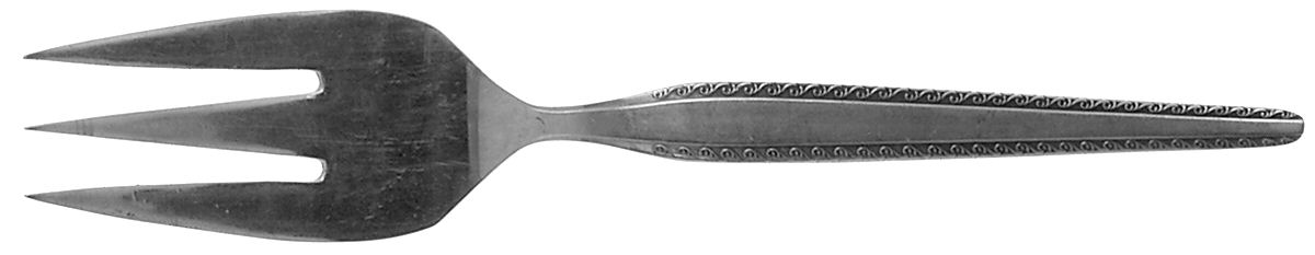 Granada (Stainless) Medium Solid Cold Meat Serving Fork by National Stainless-1
