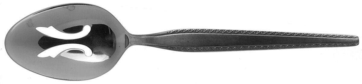 Granada (Stainless) Pierced Tablespoon (Serving Spoon) by National Stainless-1