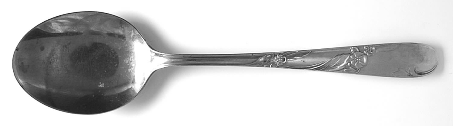 Hibiscus (Stainless) Place/Oval Soup Spoon by National Stainless-1