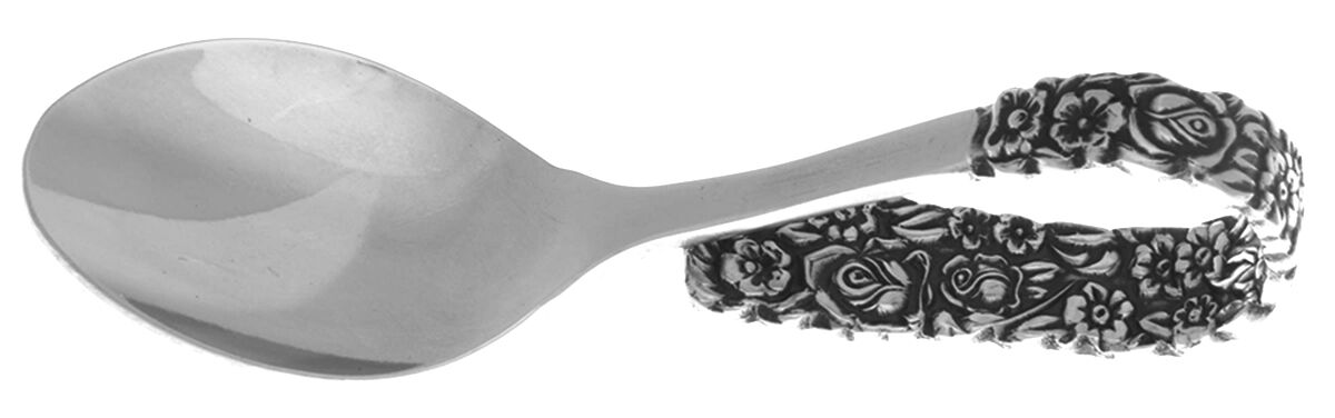 Lady Charming (Stainless) Baby Spoon with Curved Handle HC by National Stainless-1