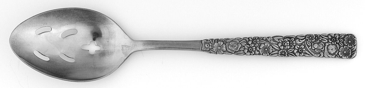 Lady Charming (Stainless) Pierced Tablespoon (Serving Spoon) by National Stainless-1