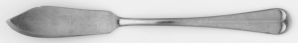 Larchmont (Stainless) Flat Handle Master Butter Knife by National Stainless-1