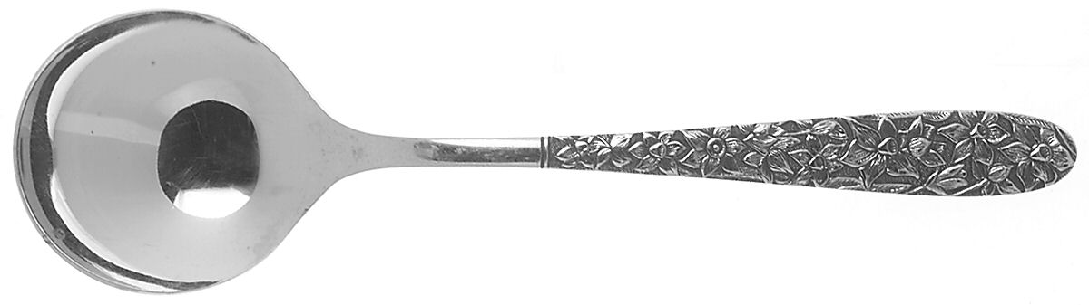 Narcissus (Stainless) Round Bowl Soup Spoon (Cream Soup) by National Stainless-1