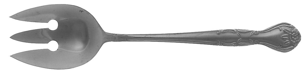 Norma (Stainless) Solid Salad Serving Fork by National Stainless-1
