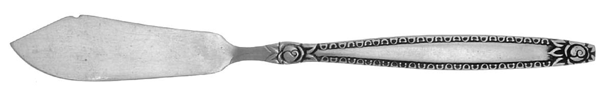 Rose Border (Stainless) Flat Handle Master Butter Knife by National Stainless-1