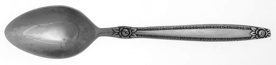 Rose Border (Stainless) Oval Place Soup Spoon by National Stainless-1
