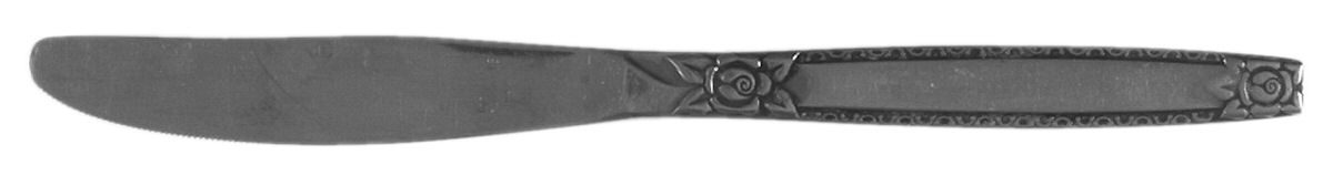 Rose Border (Stainless) Modern Solid Knife by National Stainless-1