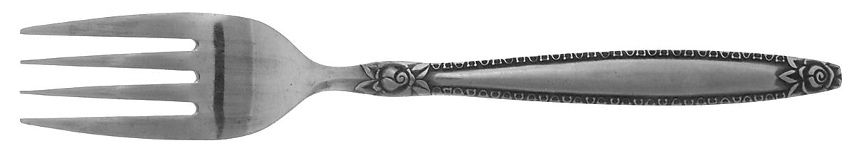 Rose Border (Stainless) Individual Salad Fork by National Stainless-1