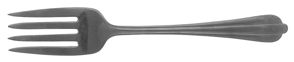 NST23 (Stainless) Medium Solid Cold Meat Serving Fork by National Stainless-1