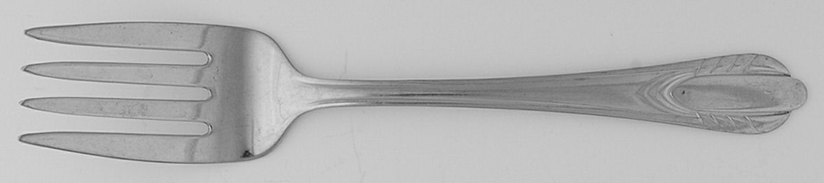 NST42 (Stainless) Medium Solid Cold Meat Serving Fork by National Stainless-1