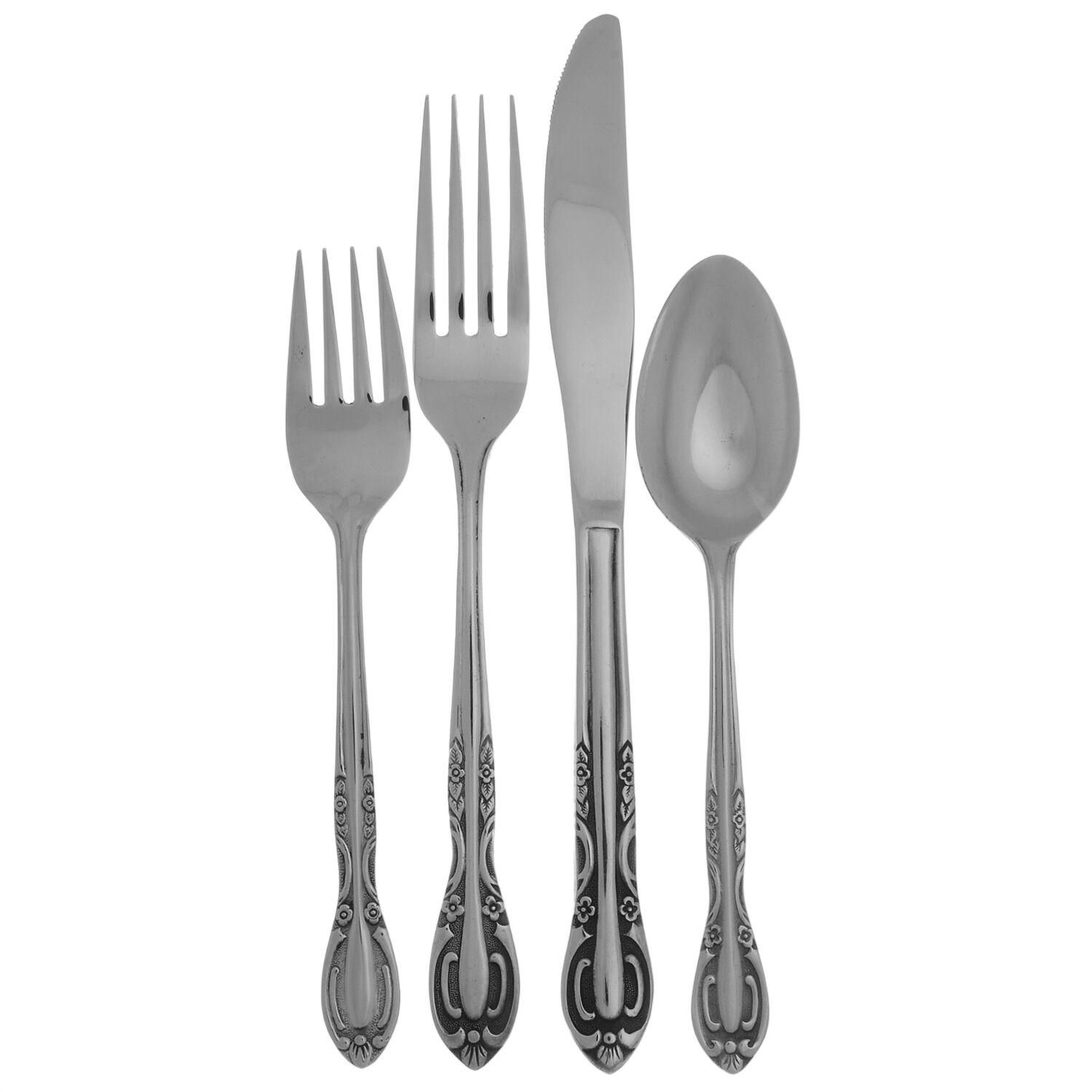 NST9 (Stainless) 4 Piece Place Setting by National Stainless-1