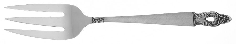 Olaf (Stainless) Medium Solid Cold Meat Serving Fork by National Stainless-1