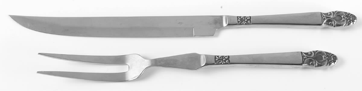 Olaf (Stainless) Large 2-Piece Roast Carving Set w/Stainless Blade by National Stainless-1