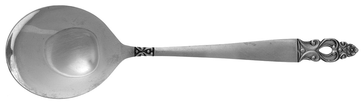 Olaf (Stainless) Solid Smooth Casserole Spoon by National Stainless-1