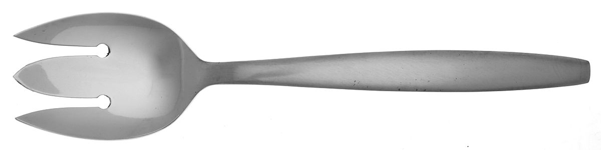 Portrait (Stainless) Solid Salad Serving Fork by National Stainless-1