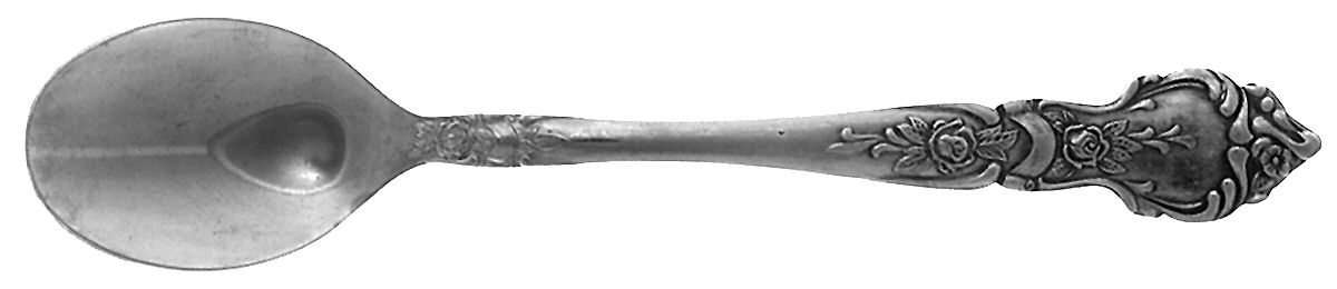 Rose & Leaf (Stainless) Sugar Spoon by National Stainless-1