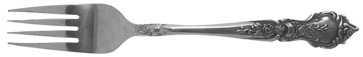 Rose & Leaf (Stainless) Individual Salad Fork by National Stainless-1