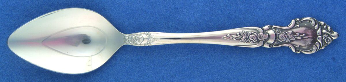 Rose & Leaf (Stainless) Place/Oval Soup Spoon by National Stainless-1