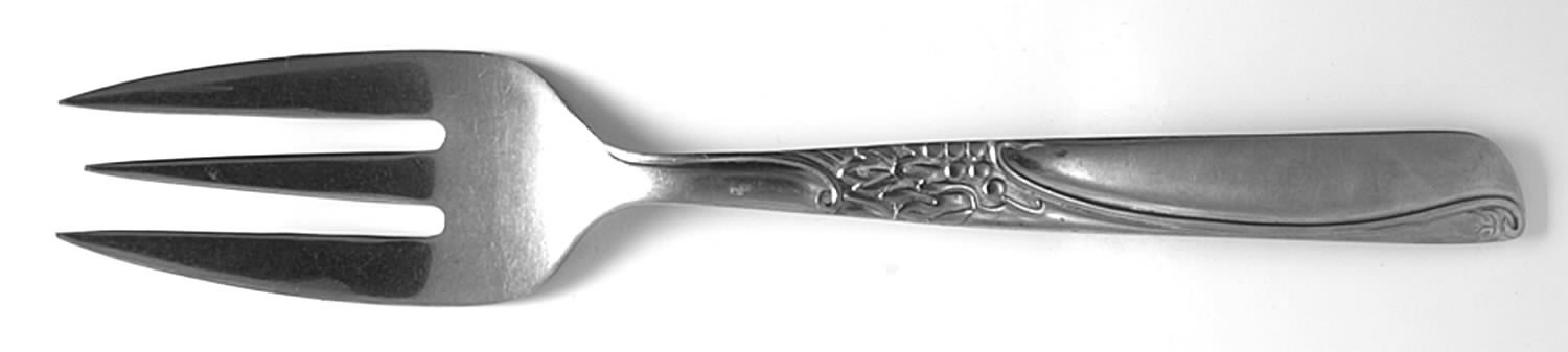 Sharrow (Stainless) Medium Solid Cold Meat Serving Fork by National Stainless-1