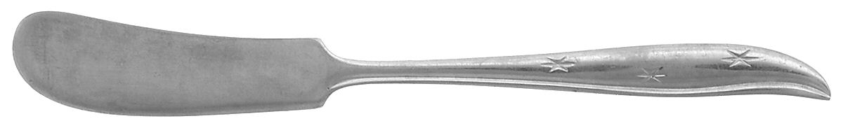 Starette (Stainless) Flat Handle Butter Spreader by National Stainless-1