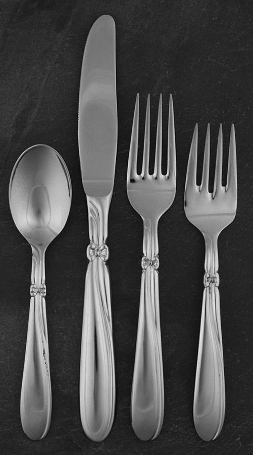 Taffeta (Stainless) 4 Piece Place Setting by Nasco-1