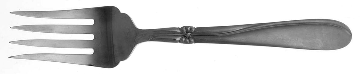 Taffeta (Stainless) Medium Solid Cold Meat Serving Fork by Nasco-1