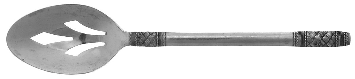 Tracery (Stainless) Pierced Tablespoon (Serving Spoon) by National Stainless-1