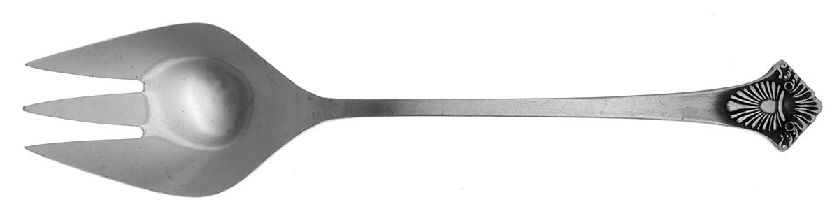 Trieste (Stainless) Medium Solid Cold Meat Serving Fork by National Stainless-1