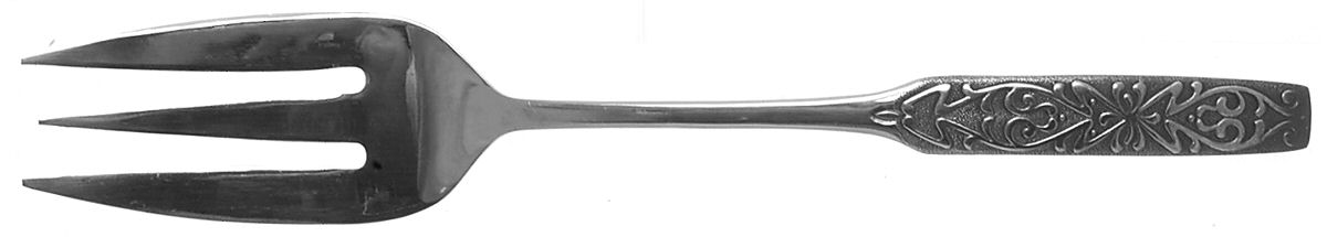 Valinda (Stainless) Medium Solid Cold Meat Serving Fork by National Stainless-1