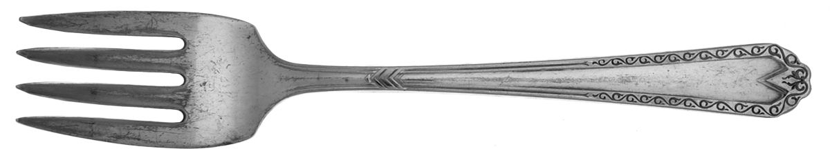 Twelve (Silverplate) Individual Salad Fork by National Silver Co-1
