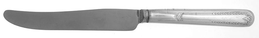 Twelve (Silverplate) New French Solid Knife by National Silver Co-1