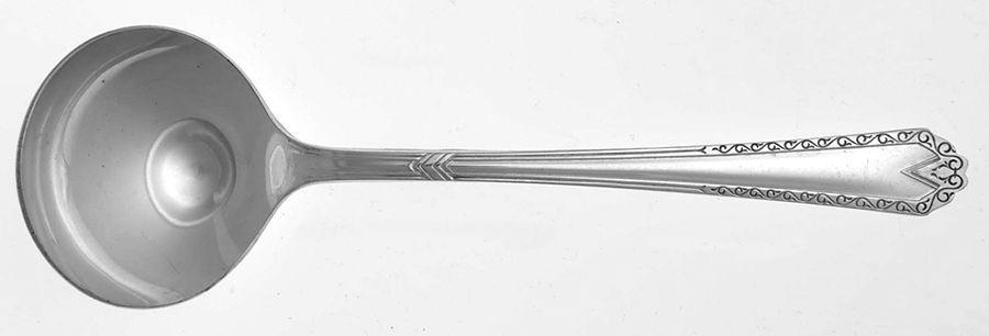 Twelve (Silverplate) Round Bowl Soup Spoon (Bouillon) by National Silver Co-1