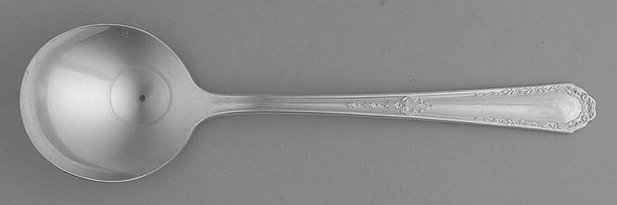 Fourteen (Silverplate) Round Bowl Soup Spoon (Bouillon) by National Silver Co-1