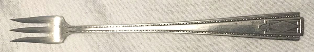 Seventeen (Silverplate) Cocktail/Seafood Fork by National Silver Co-1