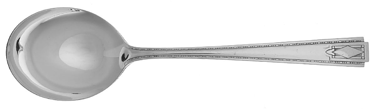 Seventeen (Silverplate) Round Bowl Soup Spoon (Gumbo) by National Silver Co-1