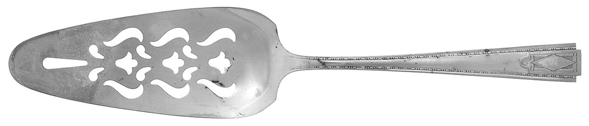 Seventeen (Silverplate) Solid Pierced Pie Server by National Silver Co-1
