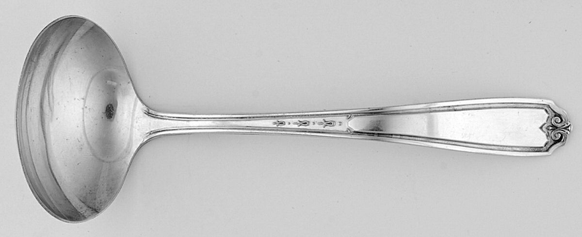 Nineteen (Silverplate) Solid Gravy Ladle by National Silver Co-1
