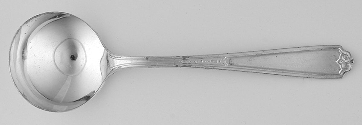 Nineteen (Silverplate) Round Bowl Soup Spoon (Bouillon) by National Silver Co-1