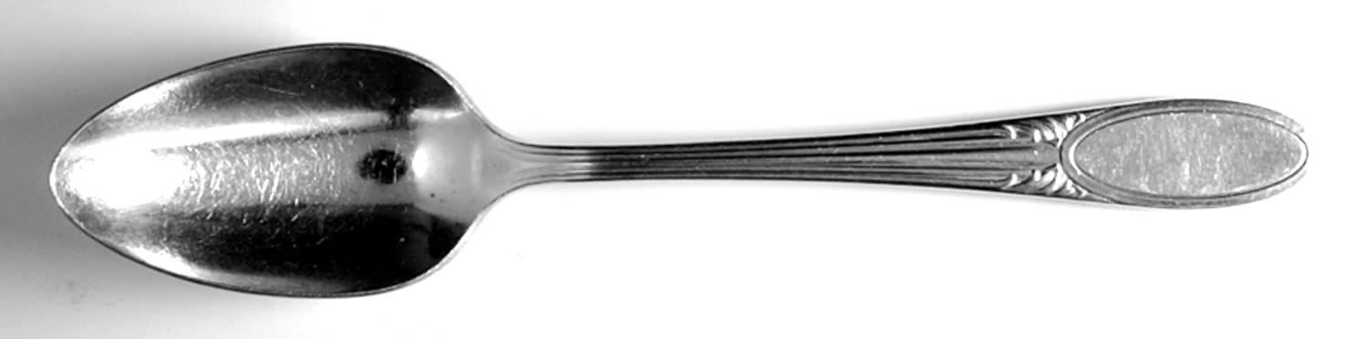 Three (Silverplate, 1936) Monogram Teaspoon by National Silver Co-1