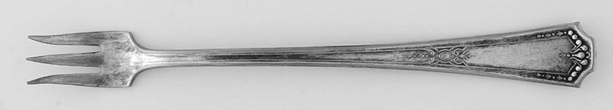 Nine (Silverplate) Cocktail/Seafood Fork by National Silver Co-1