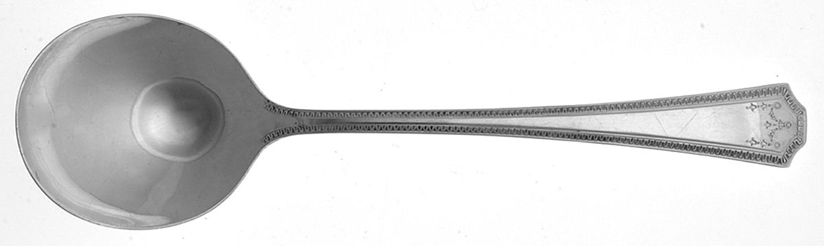 Adam (Sterling) Round Bowl Soup Spoon (Gumbo) by National Silver Co-1