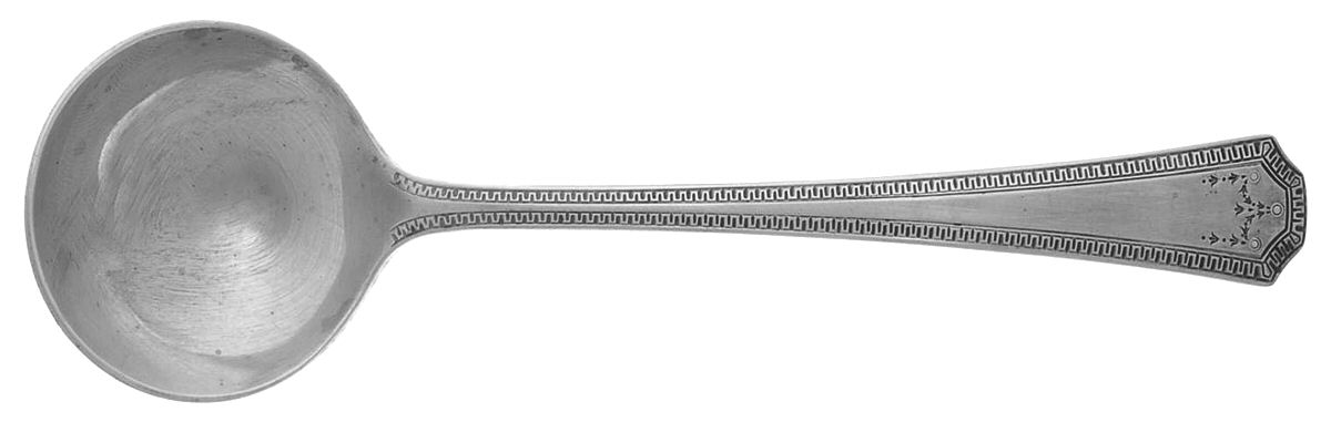 Adam (Sterling) Round Bowl Soup Spoon (Bouillon) by National Silver Co-1
