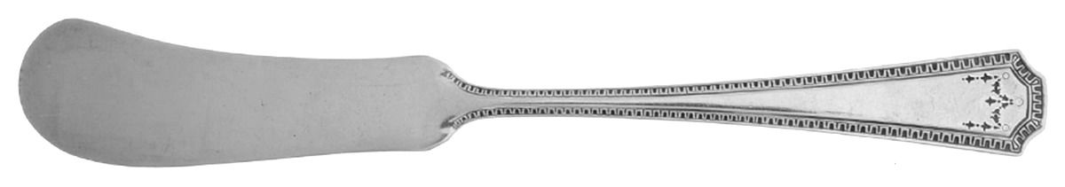 Adam (Sterling) Flat Handle Butter Spreader by National Silver Co-1