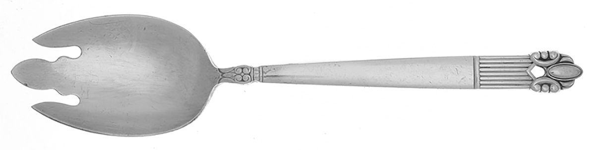 Astrid (Silverplate, 1945) Pierced Tablespoon (Serving Spoon) by National Silver Co-1